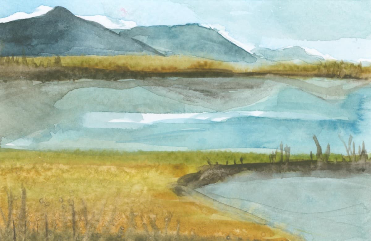 Marshlands — watercolor by Nikki Paris