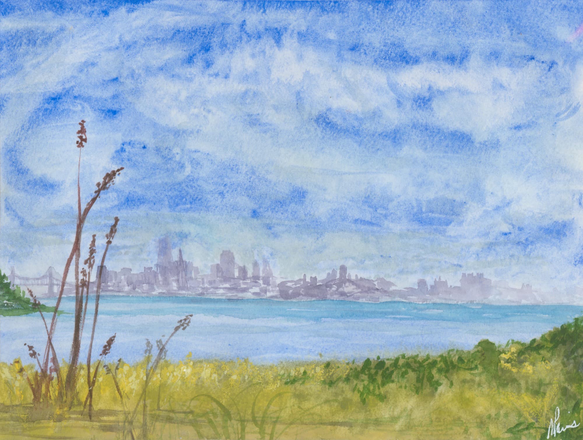 Watercolor on paper by Nikki Paris